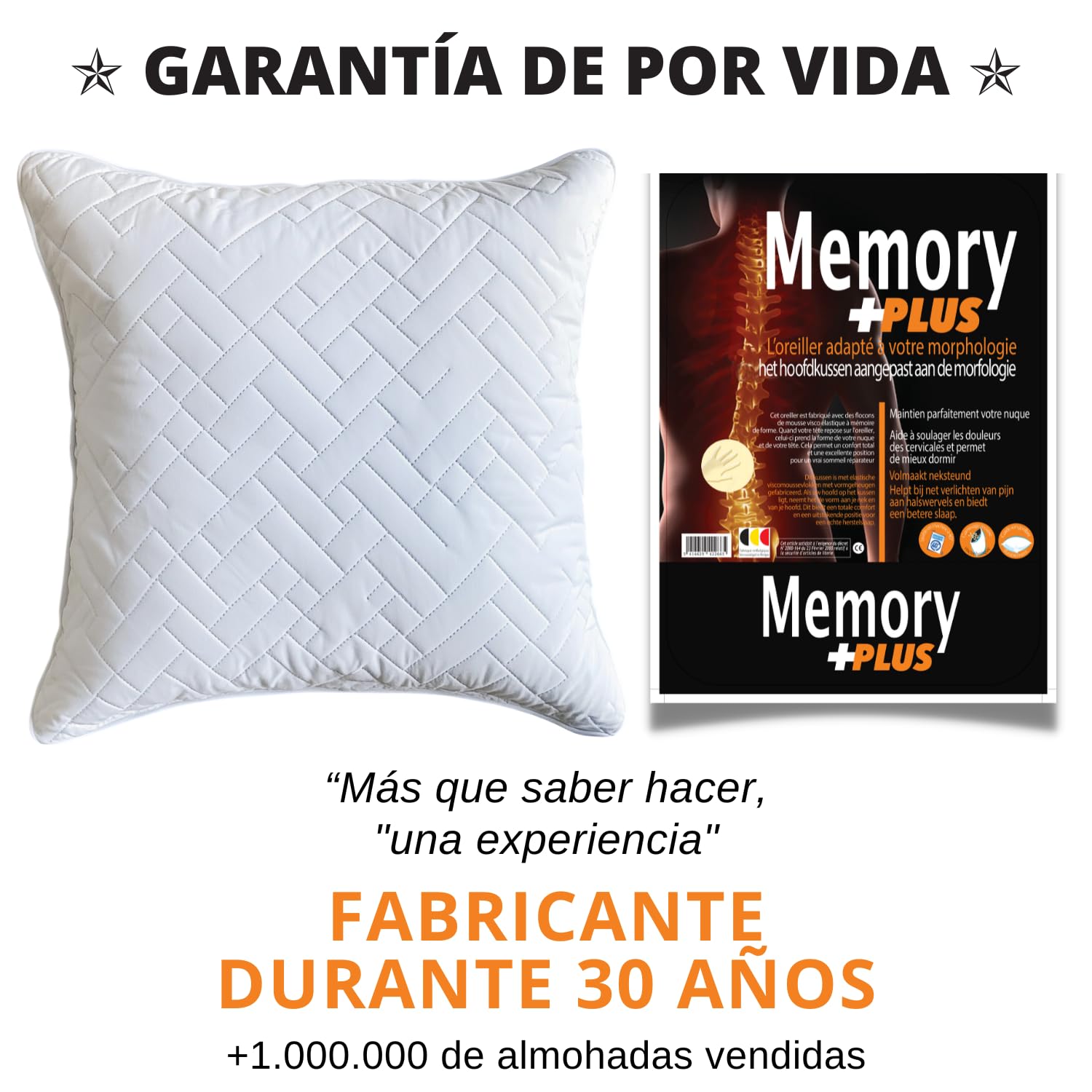 Almohada Viscoelastica 60 cm x 60 cm x 15 cm Almohada 60x60 Cojin Viscoelastico Cojin Cervical Sofa - Almohada Cervical Viscoelastica Antironquidos - Almohada Dormir De Lado Cojin Cervicales Y Cuello