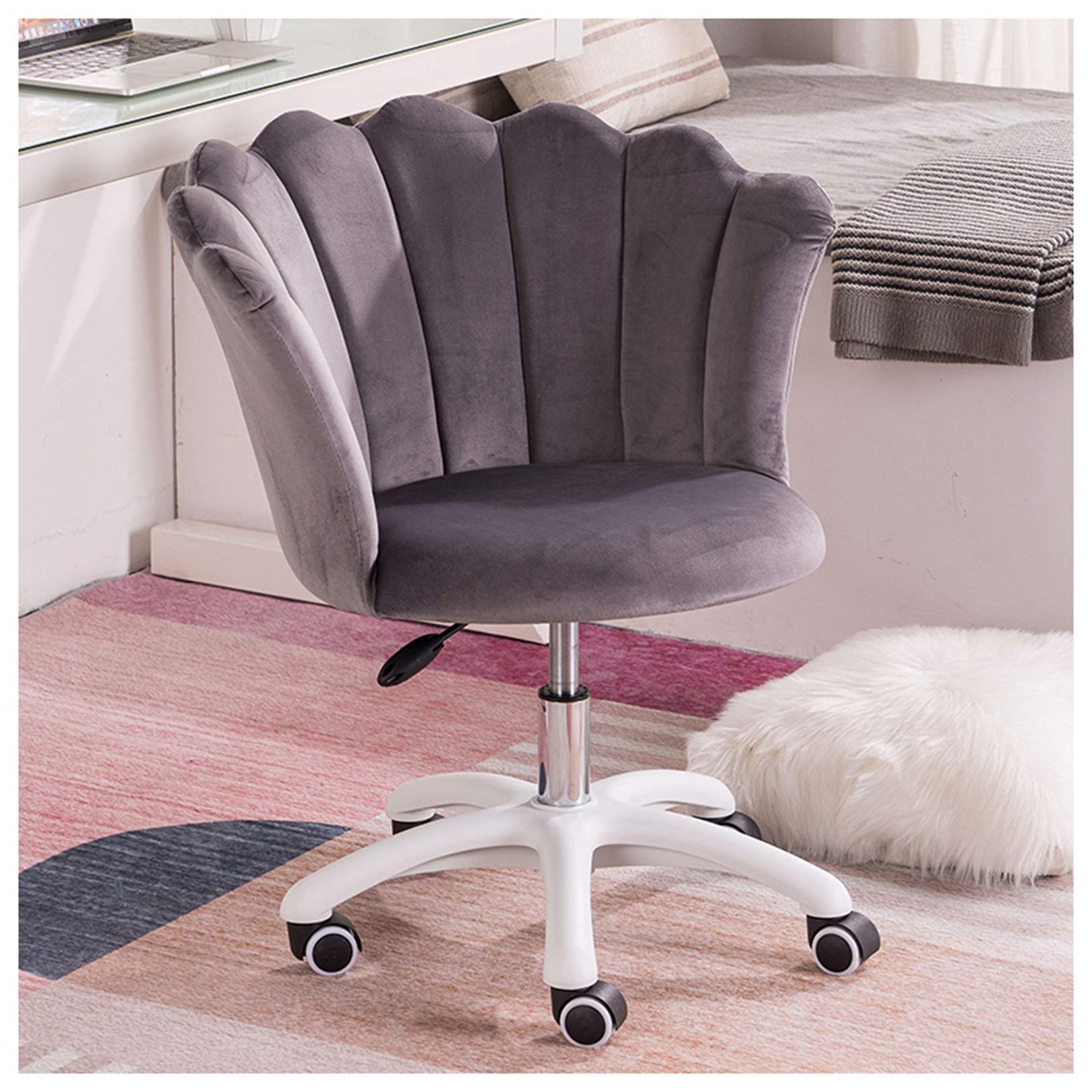 Revêtement en tissu confortable pour fauteuil de bureau élégant et ergonomique à motif floral