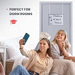 Over the Door Whiteboard - Dry Erase Board for Door with Adjustable 4 Heights - Horizontal & Vertical Installation White Board - Office White Board with Eraser, Magnet, 2 Markers & 2 Hooks