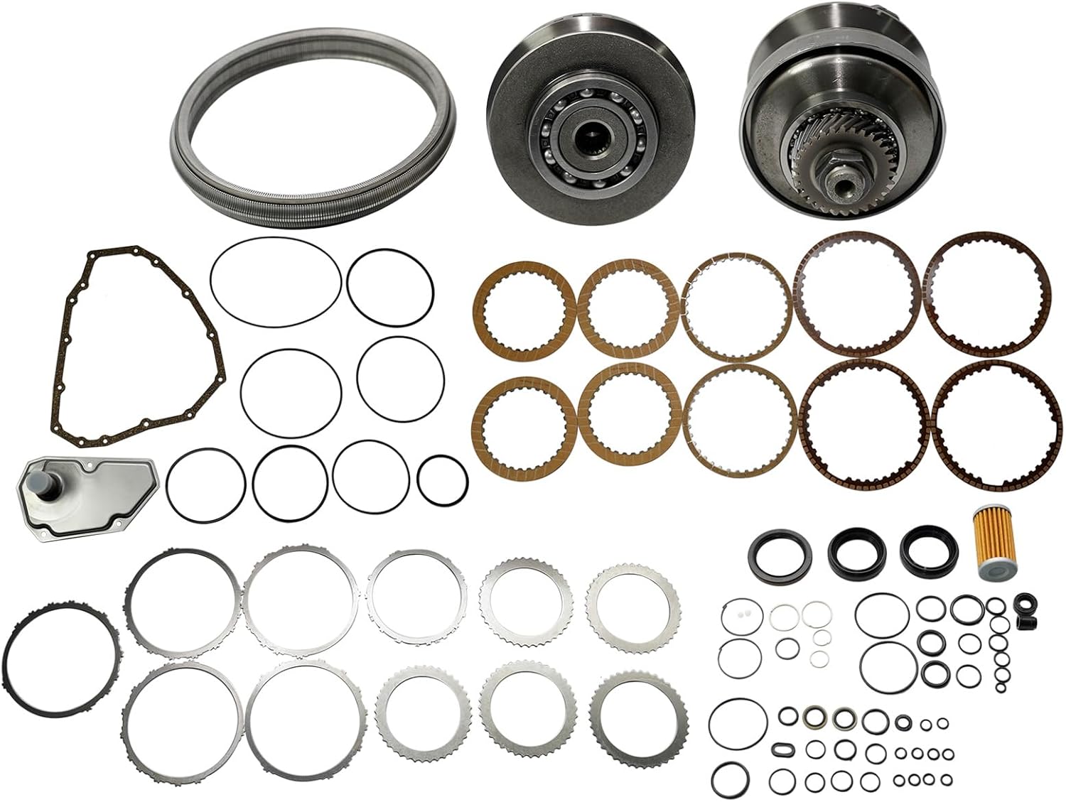 GELUOXI Transmission Master Rebuild Kit and Pulley Set with Belt Chain 30T Replacement for Nissan Sentra Chevy Spark 1982-2022 JF015E 33710S-1