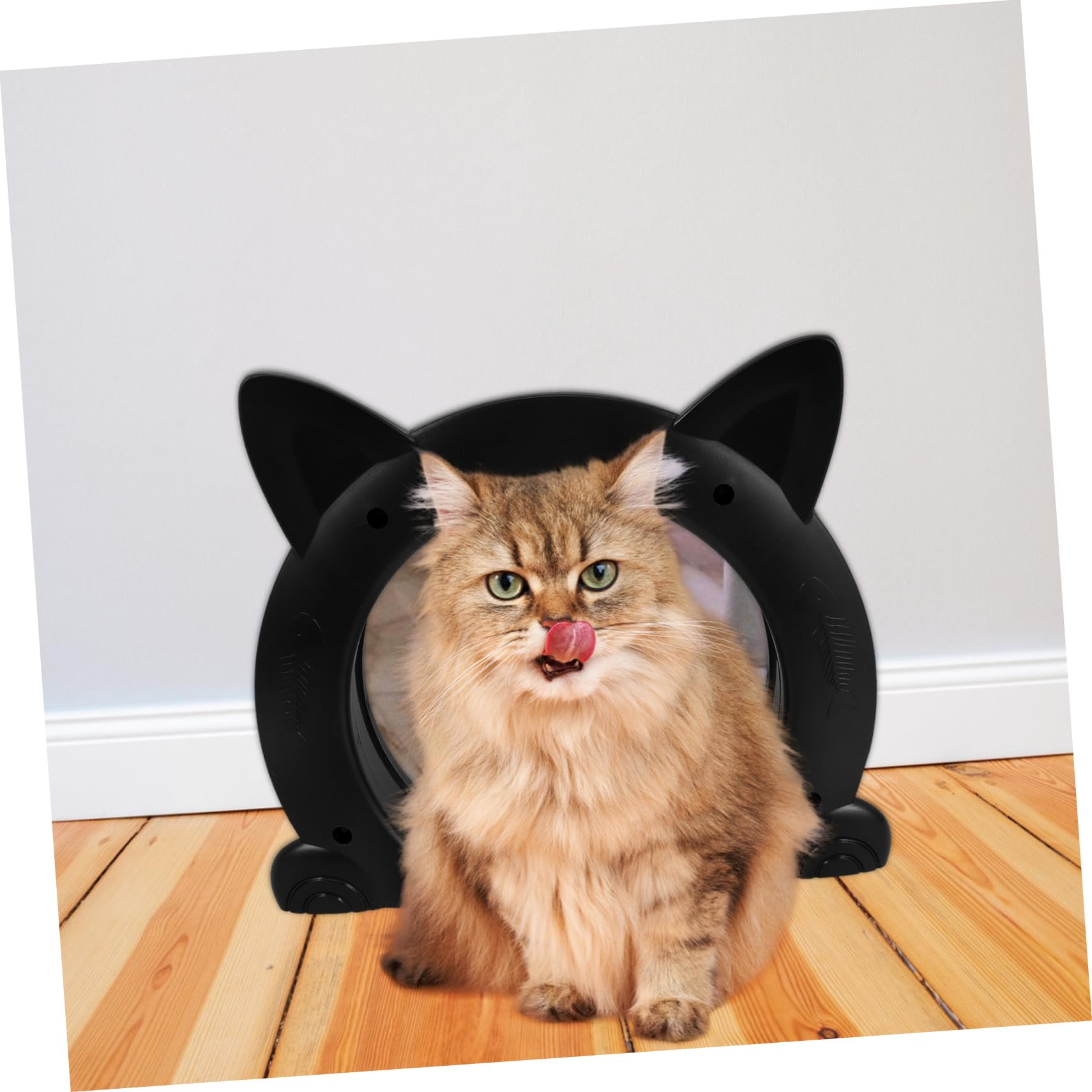 Katzentür Innentür Aus Kunststoff Für Katzen Katzentürhalter Mit Katzendesign Haustierbedarf Für Einfache Reinigung Und Installation