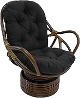 Vista 17 de Cojín Blazing Needless de sarga, para silla mecedora giratoria, de color sólido (no incluye la silla)