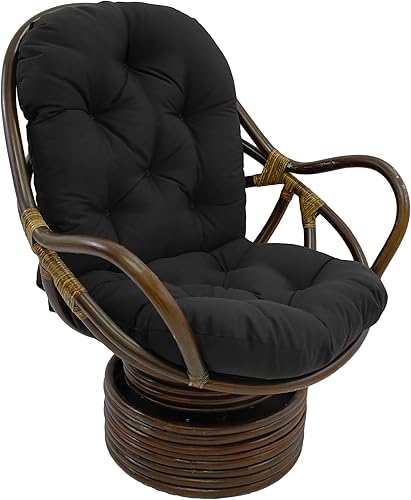 Cojín Blazing Needless de sarga, para silla mecedora giratoria, de color sólido (no incluye la silla)