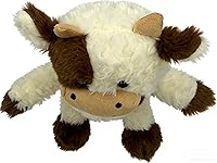 Vista 6 de Juguete de peluche de vaca de vaca de 11.8 pulgadas para niñas y niños (soporte vaca marrón1)
