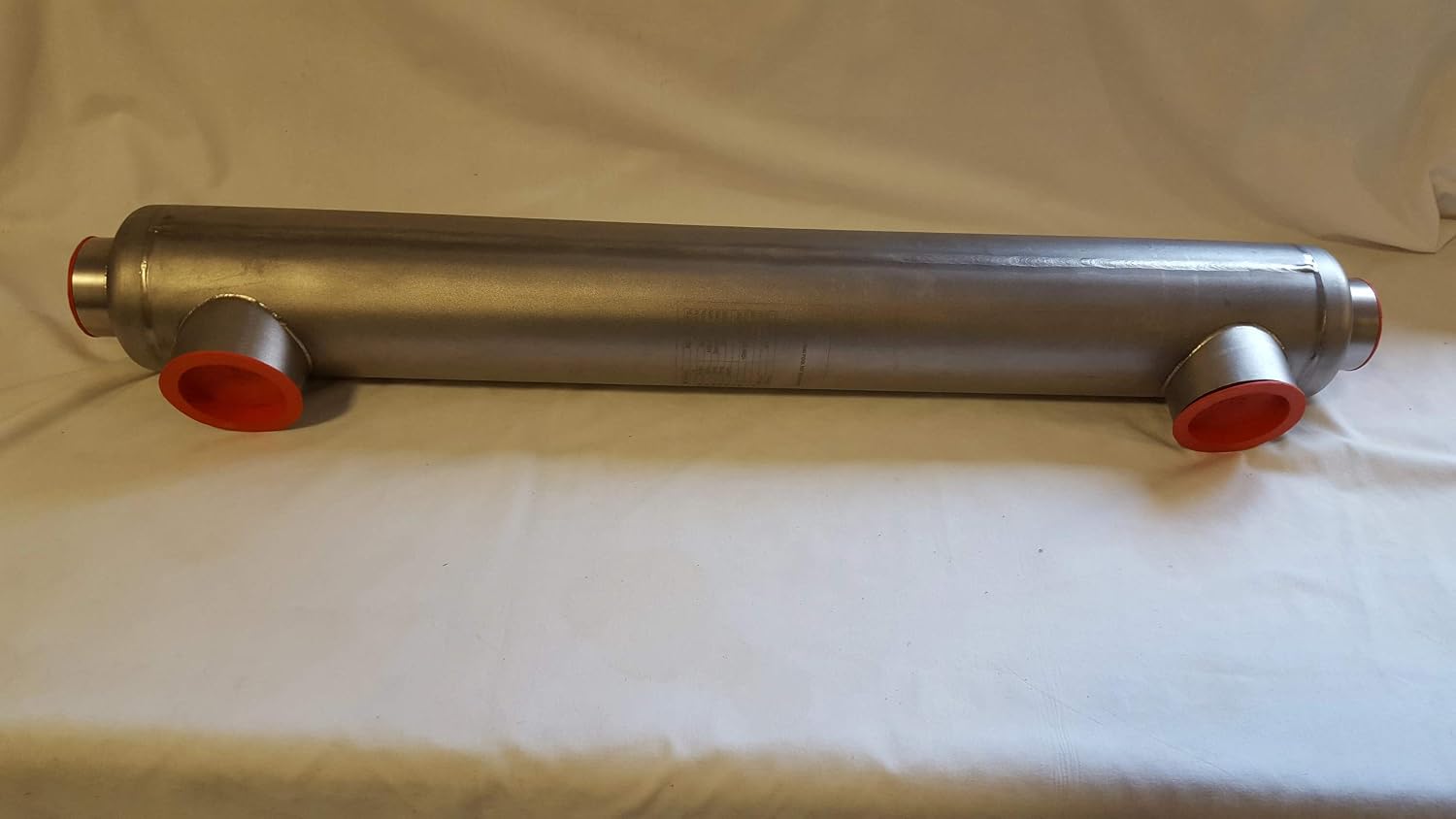 600,000 BTU Titanium Tube and Shell Heat Exchanger for Saltwater Pools/Spa ss