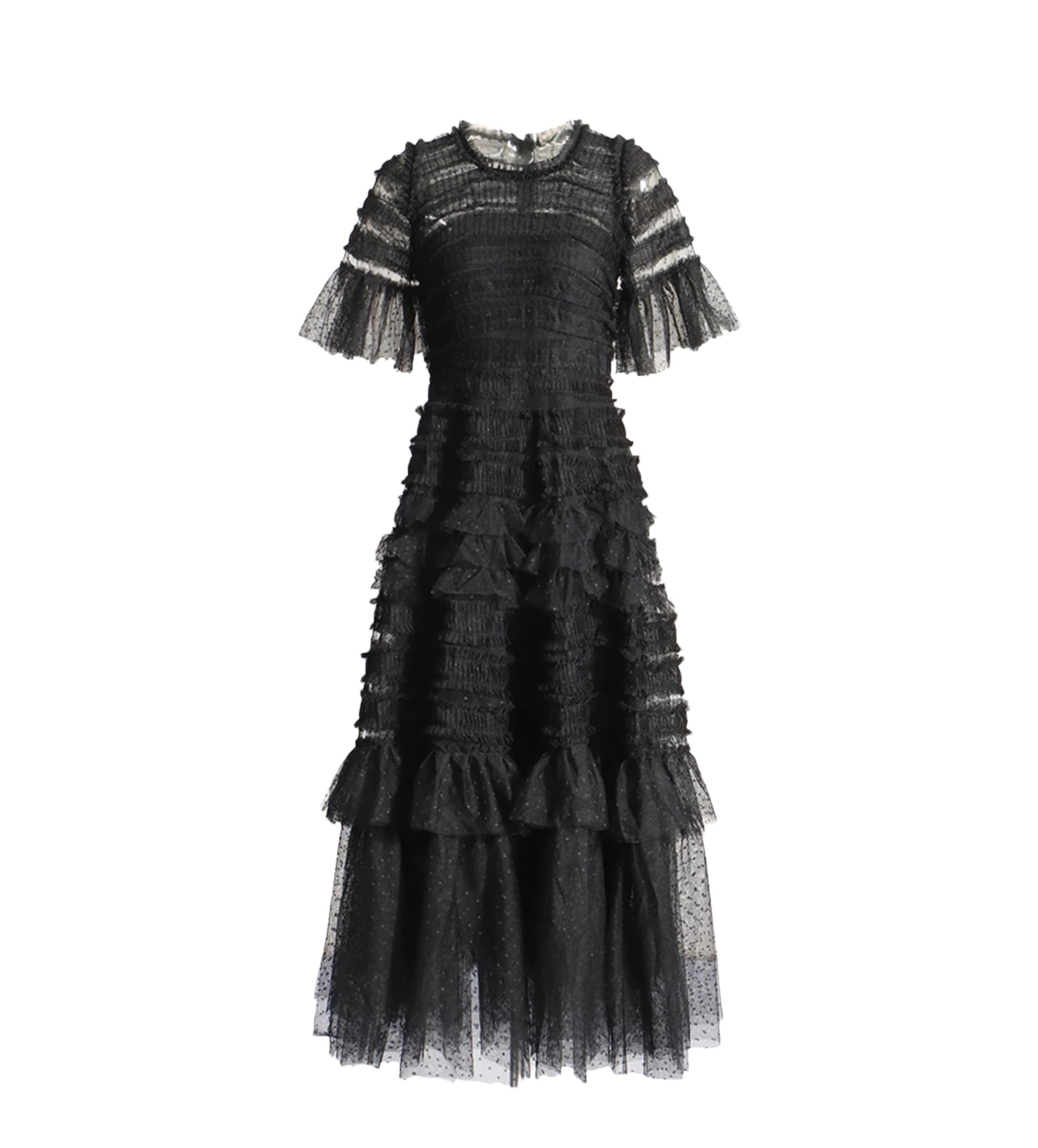 Moda Solido Abiti per Le Donne O Collo Manica Corta Vita Alta Spliced Pieghe Vestito Femminile