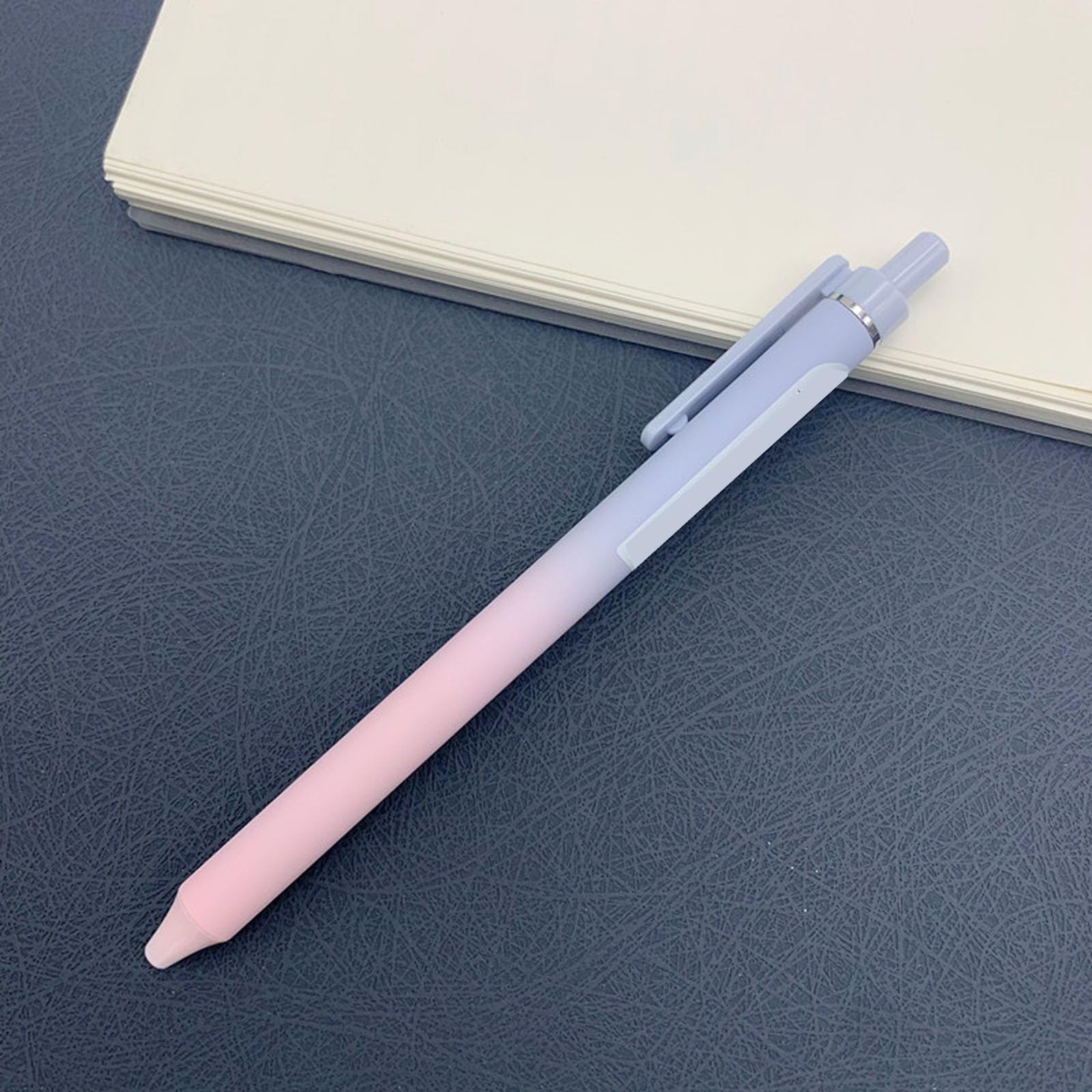ABOSEDE Gelstifte, 4 Stück, schwarze Tinte, 0,5 mm, mittlere Spitze, glattes Schreiben mit Silikongriff, High-End-Serie, einziehbare Stifte mit Metallclip (8 Stück)