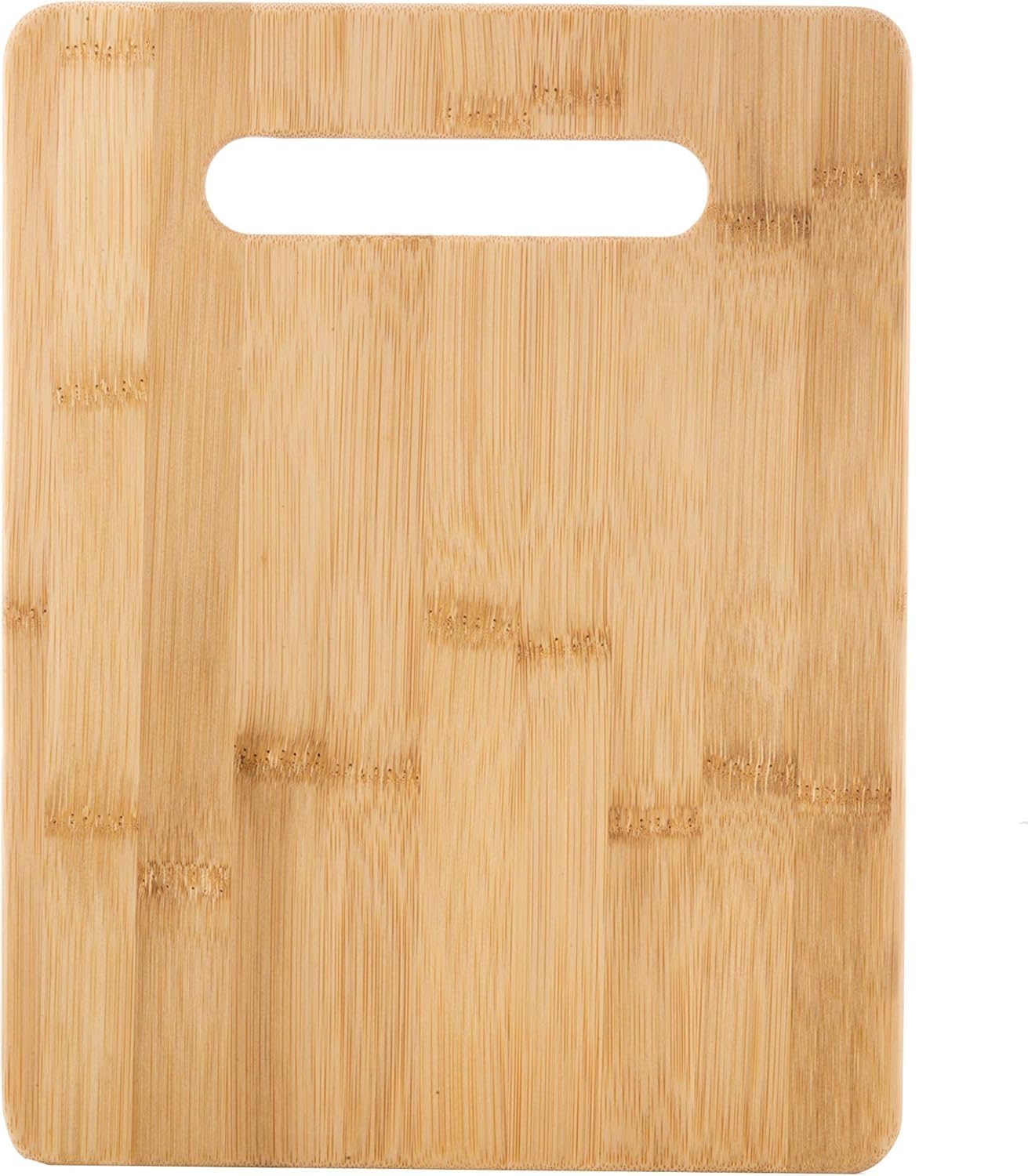 Dura Living Juego de 2 tablas de cortar de bambú y poliéster, tablas de cortar de bambú ecológicas y duraderas para carne, verduras y queso, doble textura, aptas para cuchillos, fácil de limpiar