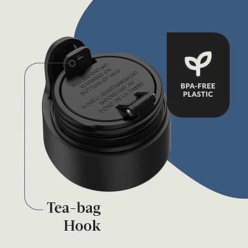 Miniatura 63 de Contigo Autoseal West Loop - Taza de viaje de acero inoxidable con aislamiento de vacío (16 oz, acero inoxidable/azul Mónaco, 2 unidades)