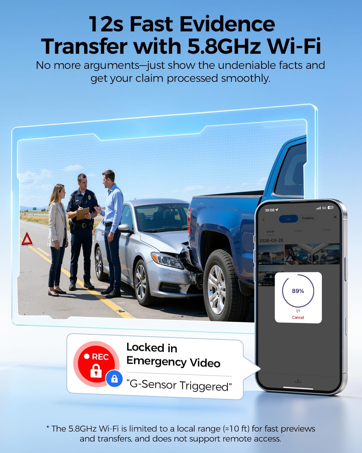 AZDOME 4 Channel Dash Cam, Built-in 256GB eMMC, STARVIS 2, 360 Full Coverage Dashcam Front Rear Left Right, 2K+1080P*3, HDR IR Night Vision, 5.8GHz WiFi, GPS, Voice Control, Motion Detection M660 Pro 6 71fdF40ipTL. AC SL1500