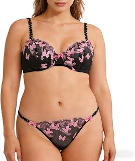 Ensemble Soutien-Gorge et Culotte Sexy à Armatures pour Femmes Rondes, Lingerie Grande Taille