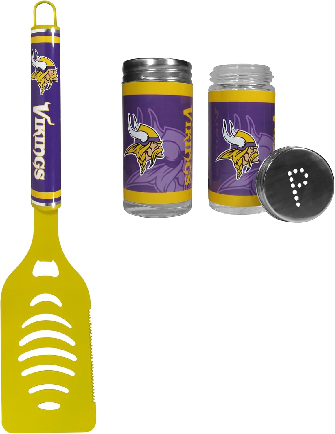 Siskiyou NFL Minnesota Vikings Logo Spatula w/Shakers, One Size, Team Colors