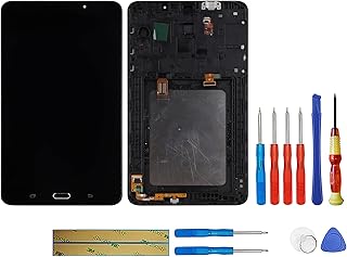 swark LCD Compatible with Samsung Galaxy Tab A 7.0 WiFi Tablet SM-T280 LCD Display Digitizer Touch Screen Assembly (Not for 3G Version & T285 & No Earpiece Hole) (Black with Frame) + Tools