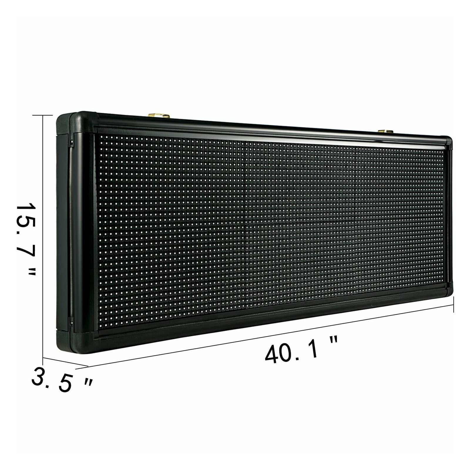 Affichage de Message de défilement de LED de 7 Couleurs 40x8 Pouces RVB P10 Panneau d'affichage programmable extérieur numérique for des Affaires de publicité