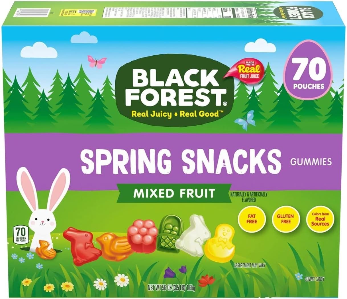 Black Forest Santa Snacks Gummies Box (70 ct., 56 oz.)