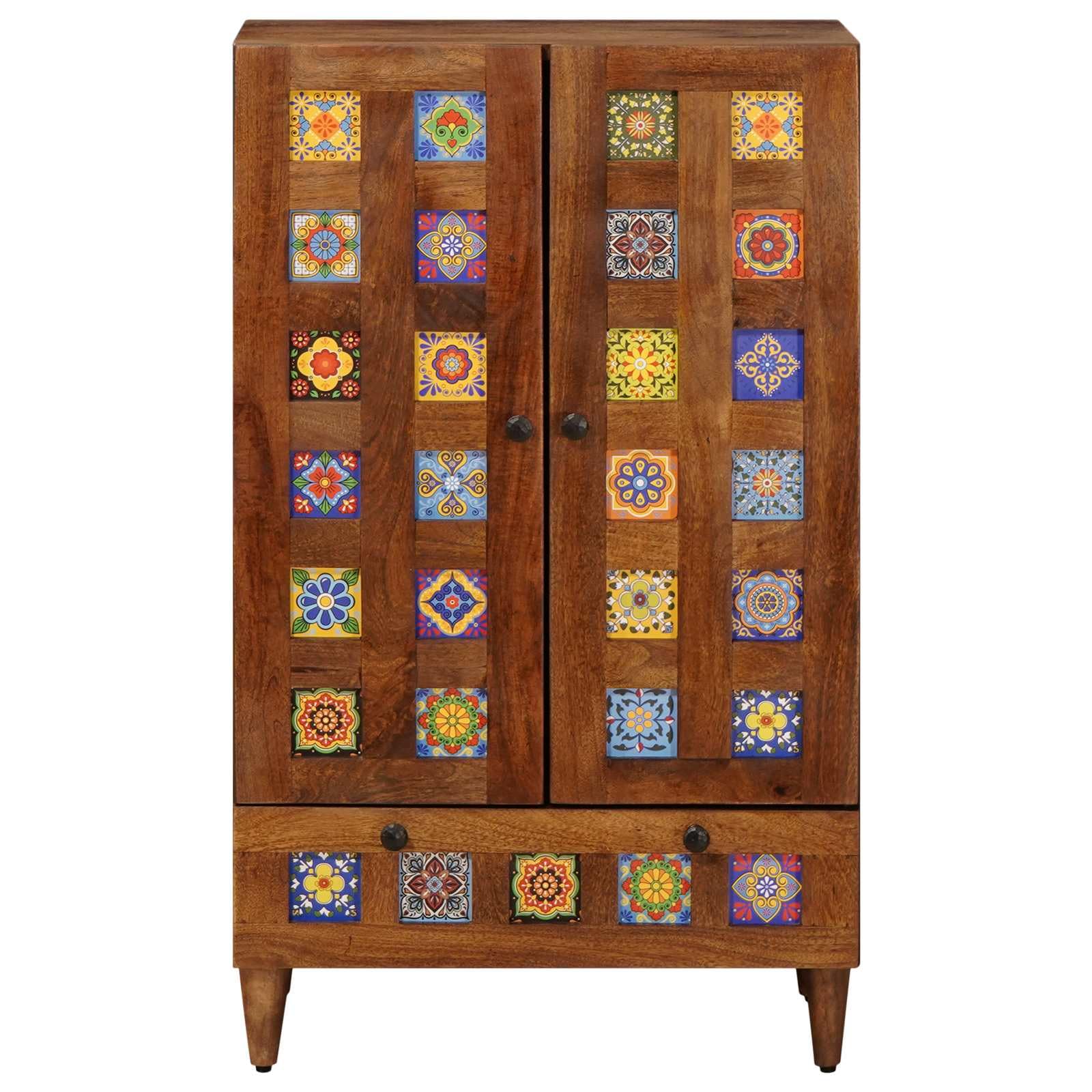 Buffet Noyer 60 x 33,5 x 100 cm Bois de manguier massif