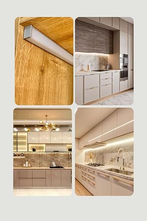 Arge LED Mutfak Dolabı ve Tezgah Altı Köşe Difüzörlü Köşe Bar LED 12V (2700K, 50 CM) [Enerji Sınıfı D]