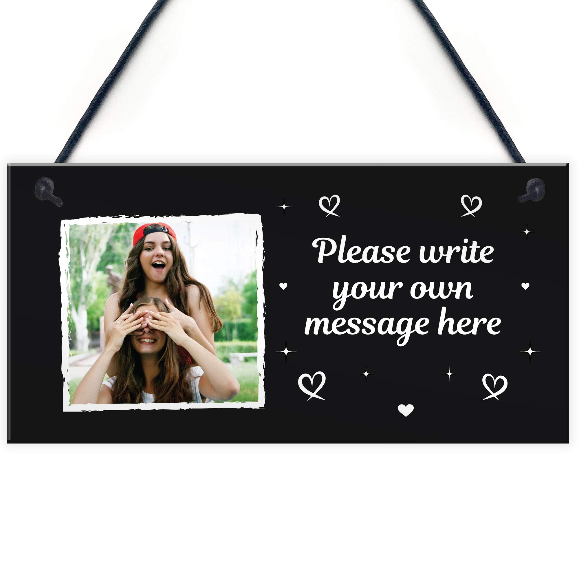 Friendship Gift Personalised Hanging Plaque Photo Of Best Friends Thank You Birthday Gift For Her