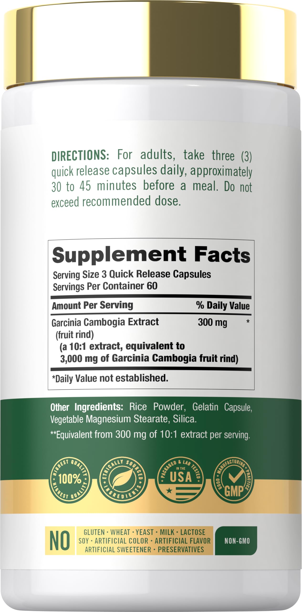 Amazon.com: Carlyle Garcinia Cambogia Extract | 180 Capsules | Non