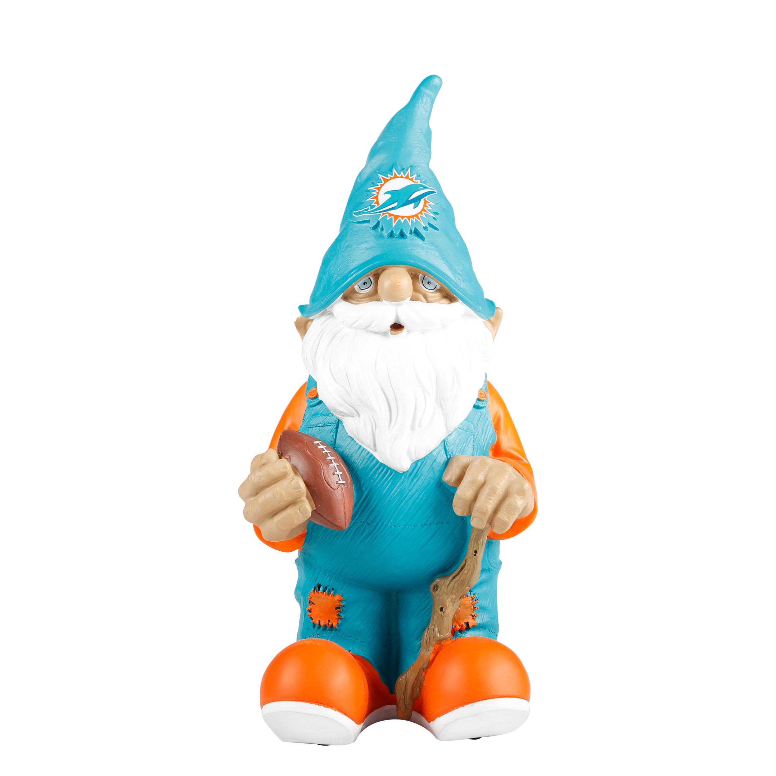 NFL Resin 11.5" Team Logo Outdoor Garden Statue Gnome