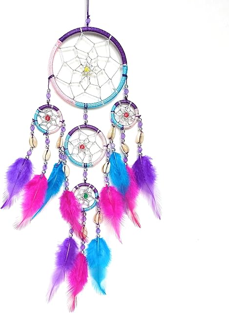 BRILLIANT GIFTS DREAMCATCHER multi colour DREAM CATCHER pink purple turquoise