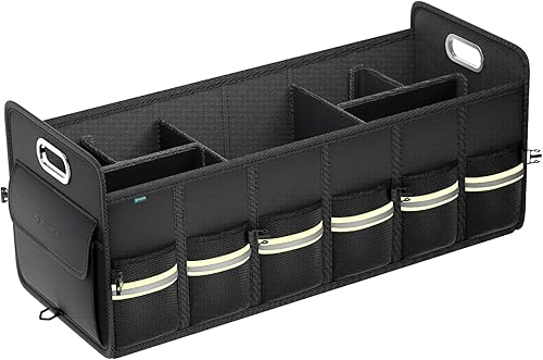 Miniatura 10 de FLORICH Organizador de maletero con almacenamiento de zapatos transpirable para SUV, organizadores de automóvil impermeables plegables, organizador