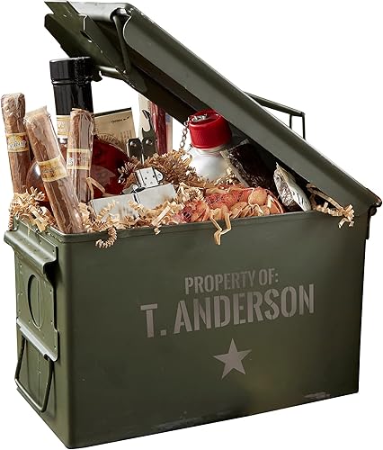 Personalization Universe Caja de munición personalizada auténtica con calibre Cal