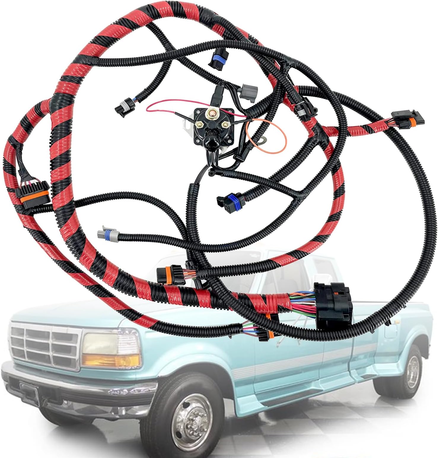 F7TZ-9A451-CA Engine Wiring Harness Assembly Compatible with 1997 Ford F-250 HD F-350 F-Super Duty 7.3L Diesel F7TZ9A451CA