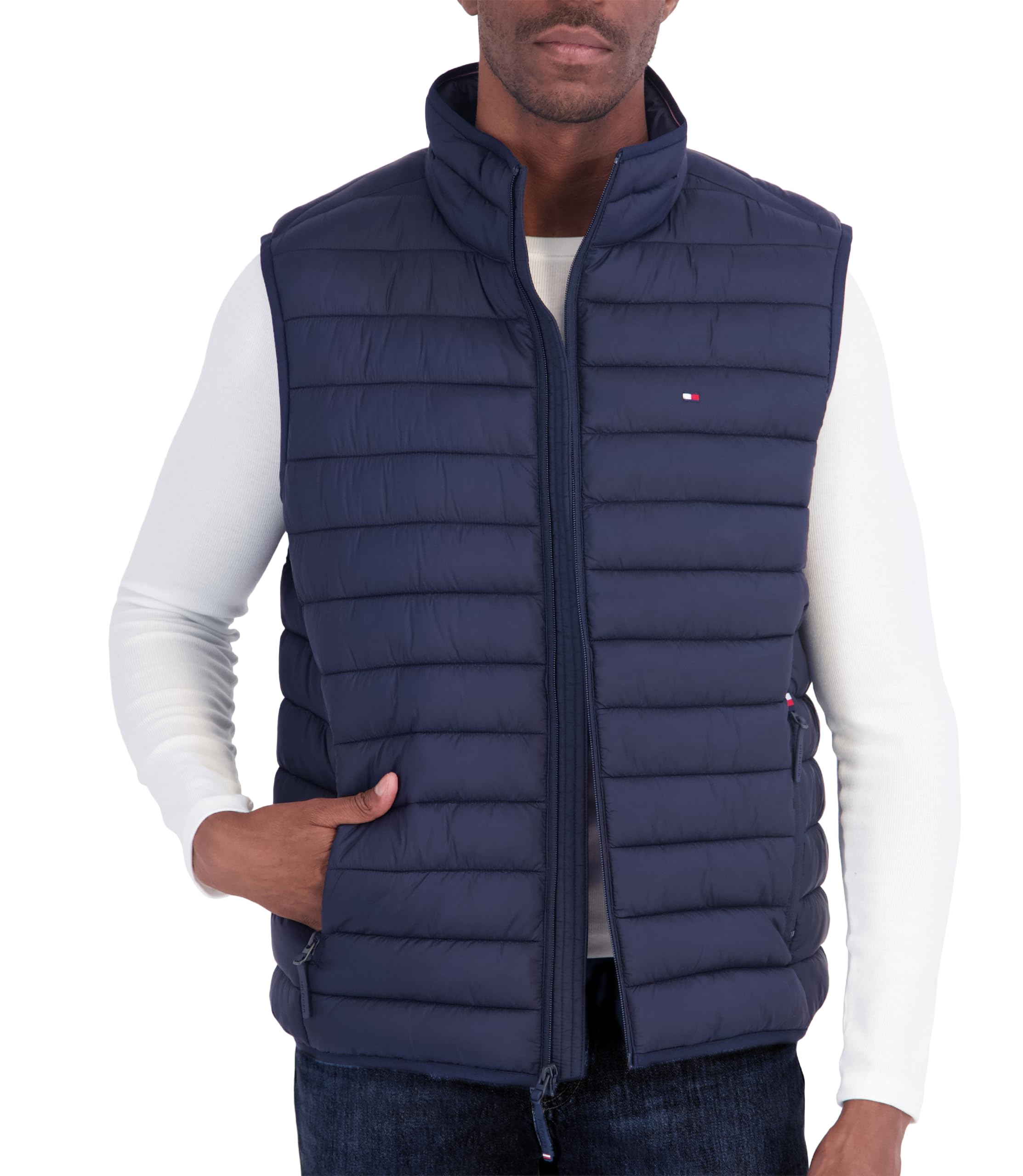 Men's Lightweight Packable Water-resistant Puffer Vest