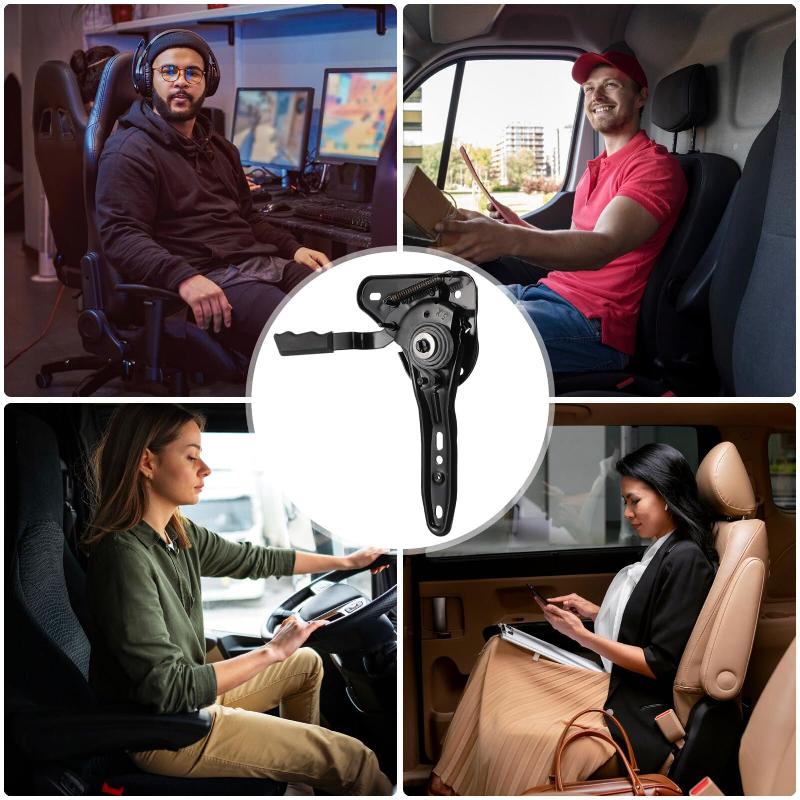 180grado Regulador De Ángulo para Sillas De Oficina Repuesto De Accesorios para Sillas De Compatible Diversos Modelos Diseño Simple y Fácil Instalación Material Seguro y
