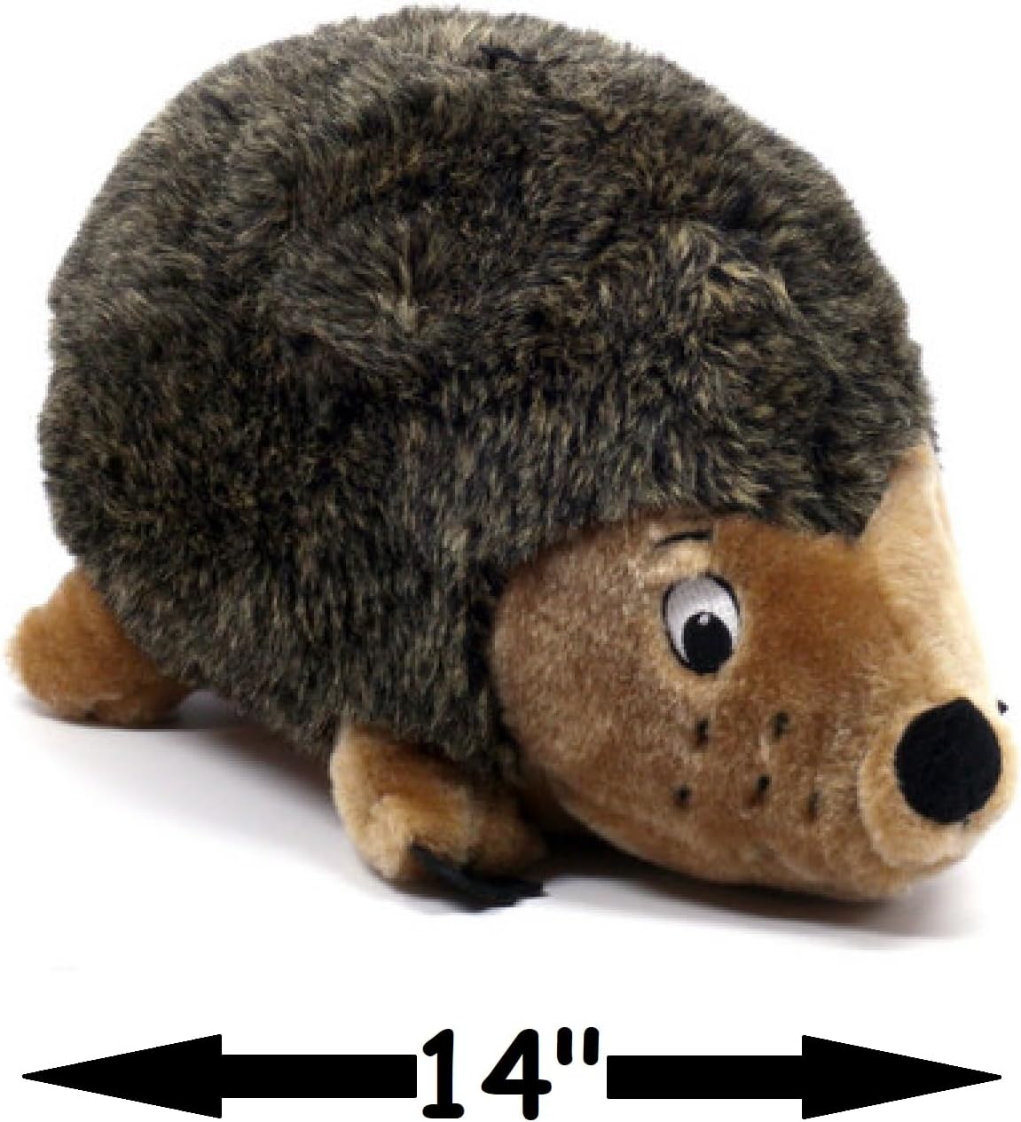 Hedge Hog Dog Toys Cute Plush Fuzzy Soft Faux Fur Canine Friend Cuddle Buddies (Jumbo)