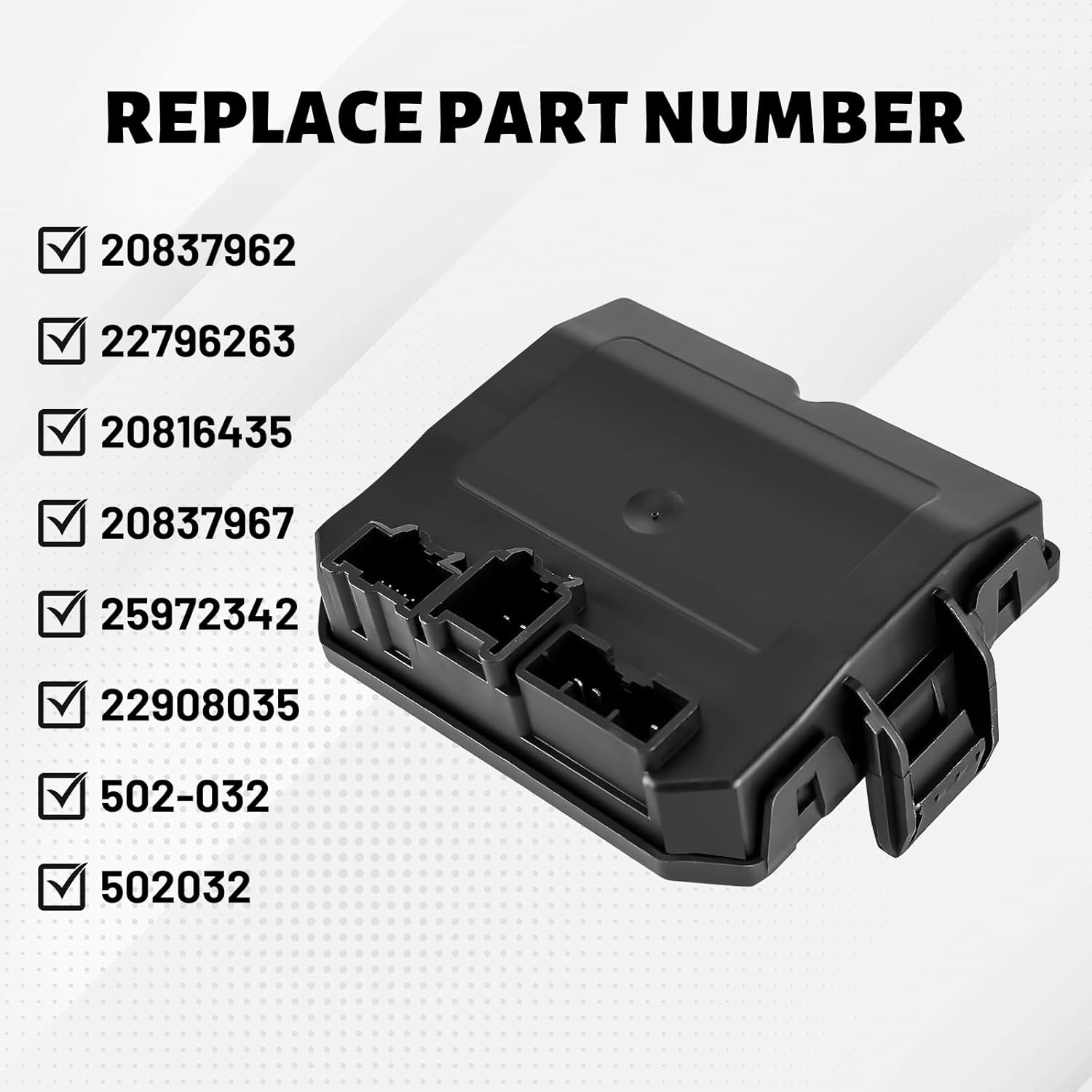 22908035 Power Liftgate Control Module fit for Cadillac SRX 2010-2015 Replace 20837967 20954189 20837962 502-032 502032