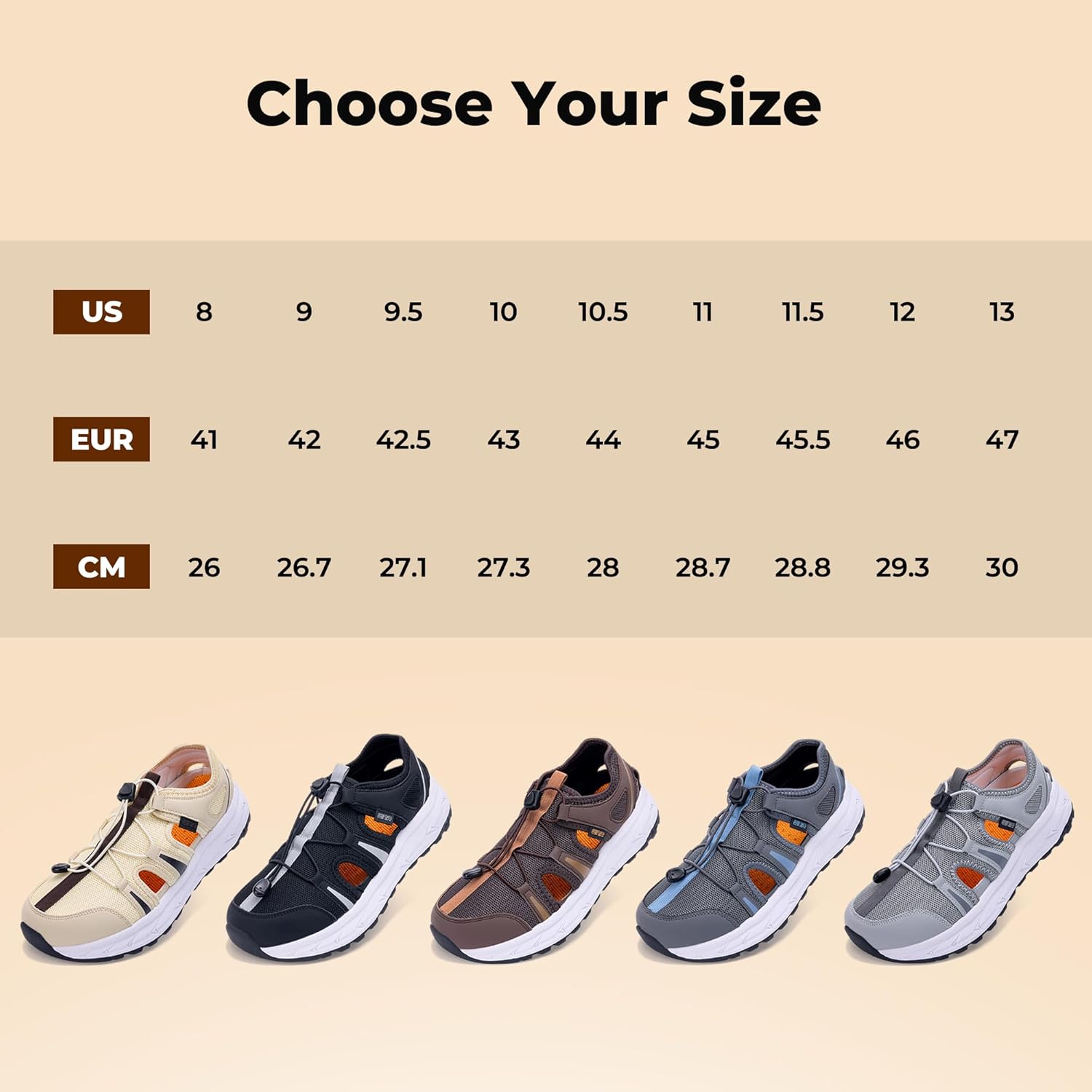 Mens Closed Toe Wide Width Hiking Sandals Summer Walking Water Shoes Comfortable Recovery Fisherman Sport Sandals