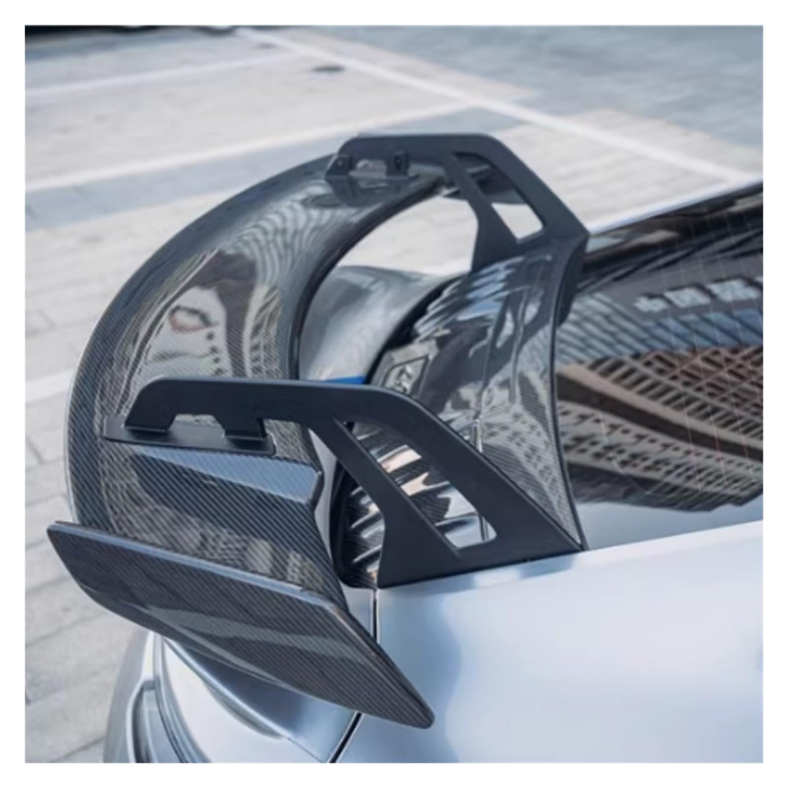 Tylny spojler samochodu, spojler bagażnika z włókna węglowego, dekoracja samochodu. Kompatybilny z Cayman 718 987 997 998 981 911 Boxster GT4 Spoiler części samochodowe akcesoria