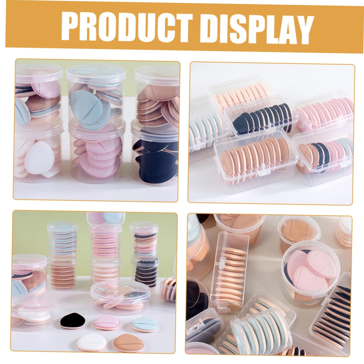 IWOWHERO 12pcs Finger Powder Puff Makeup Applicators for Face Powder Portable for Precise Application Versatile Use for All Skin Types