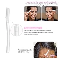 Vista 7 de Kit de Accesorios Esenciales para Peluca Pegamento y Removedor para Peluca de Encaje Frontal, Gorros para Peluca, Banda Elástica, Barra de Cera