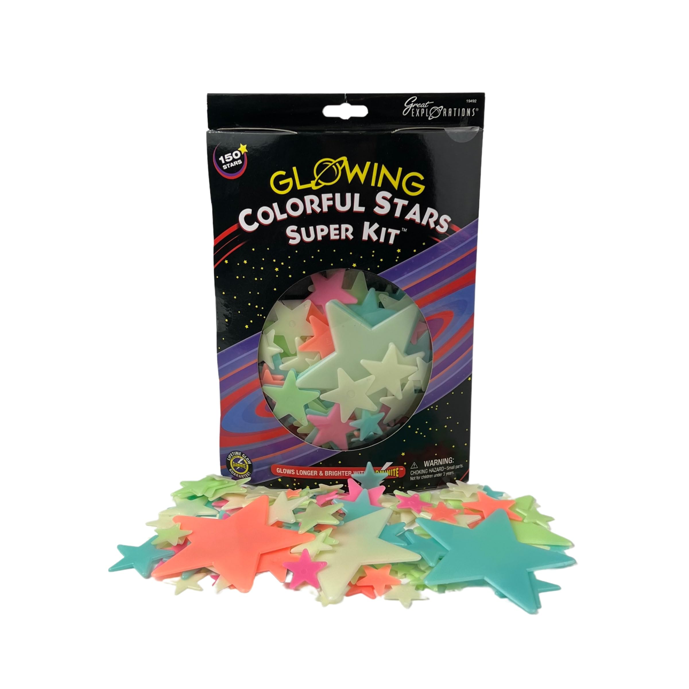 Amazon.com: Great Explorations: Colorful Stars Super Kit, Glow In