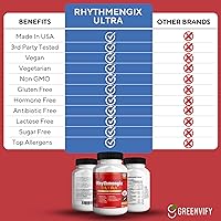 Vista 3 de Rhythmengix Ultra Maximum Strength Suplemento dietético, fórmula herbal, 60 cápsulas (1)