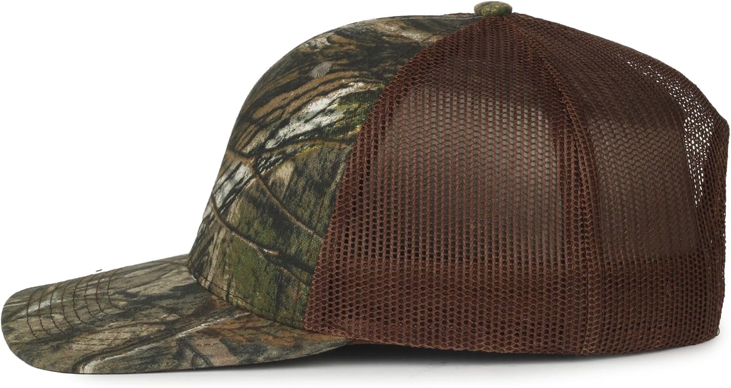 Mossy Oak DNA Camo Trucker Hat – Structured Hunting Cap with Mesh Back, Pro Round Crown, Adjustable, One Size, Camouflage - Image 3