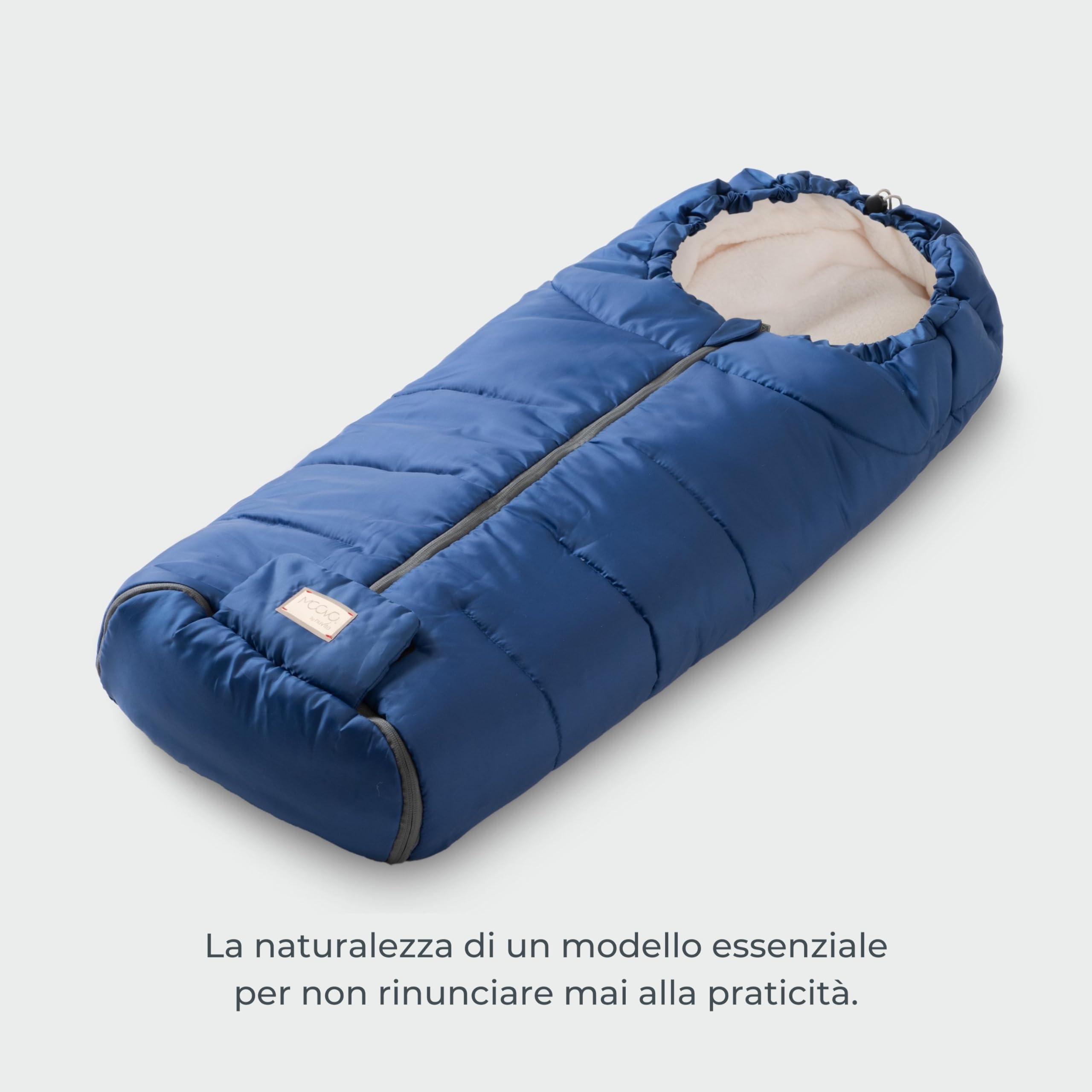 Nuvita 9445 Junior Essential| Sacco Universale per Passeggino | Perfetto per Bambini da 6 a 36 Mesi (100 cm) | Resistente a Temperature Fino a 0°C, anti Vento e Pioggia