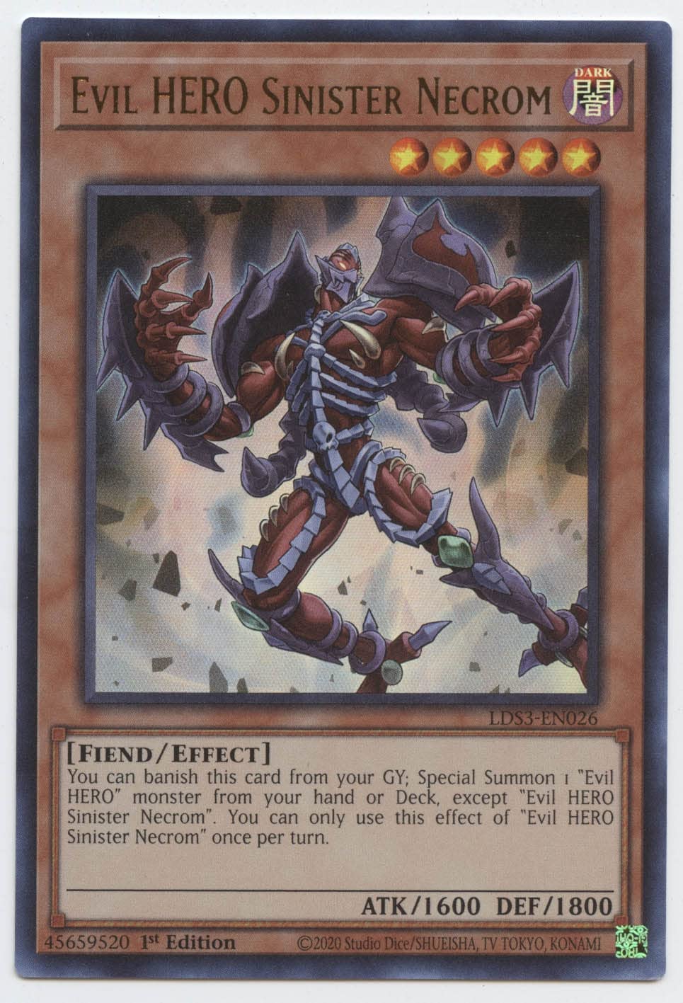 Amazon.com: Evil Hero Sinister Necrom - LDS3-EN026 - Ultra Rare