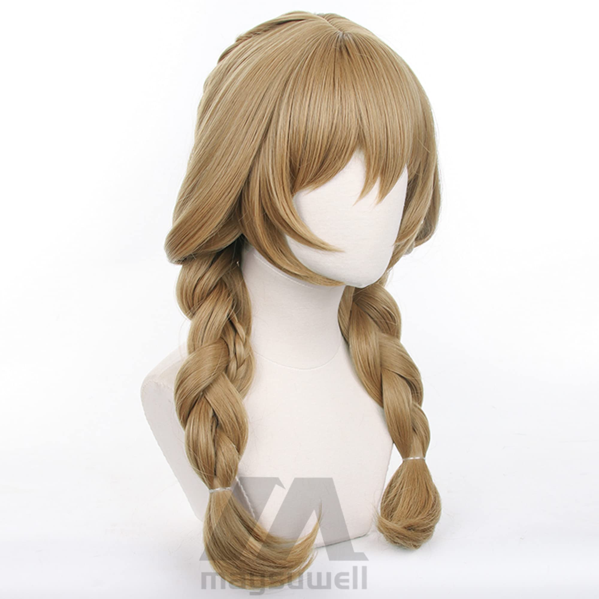 Brow Doublen Braid Long Cosplay Wig with Bangs Heat Resistant Synthetic Hairs for Women Cos Anime Comic Con Party Replacement Wigs - Image 4