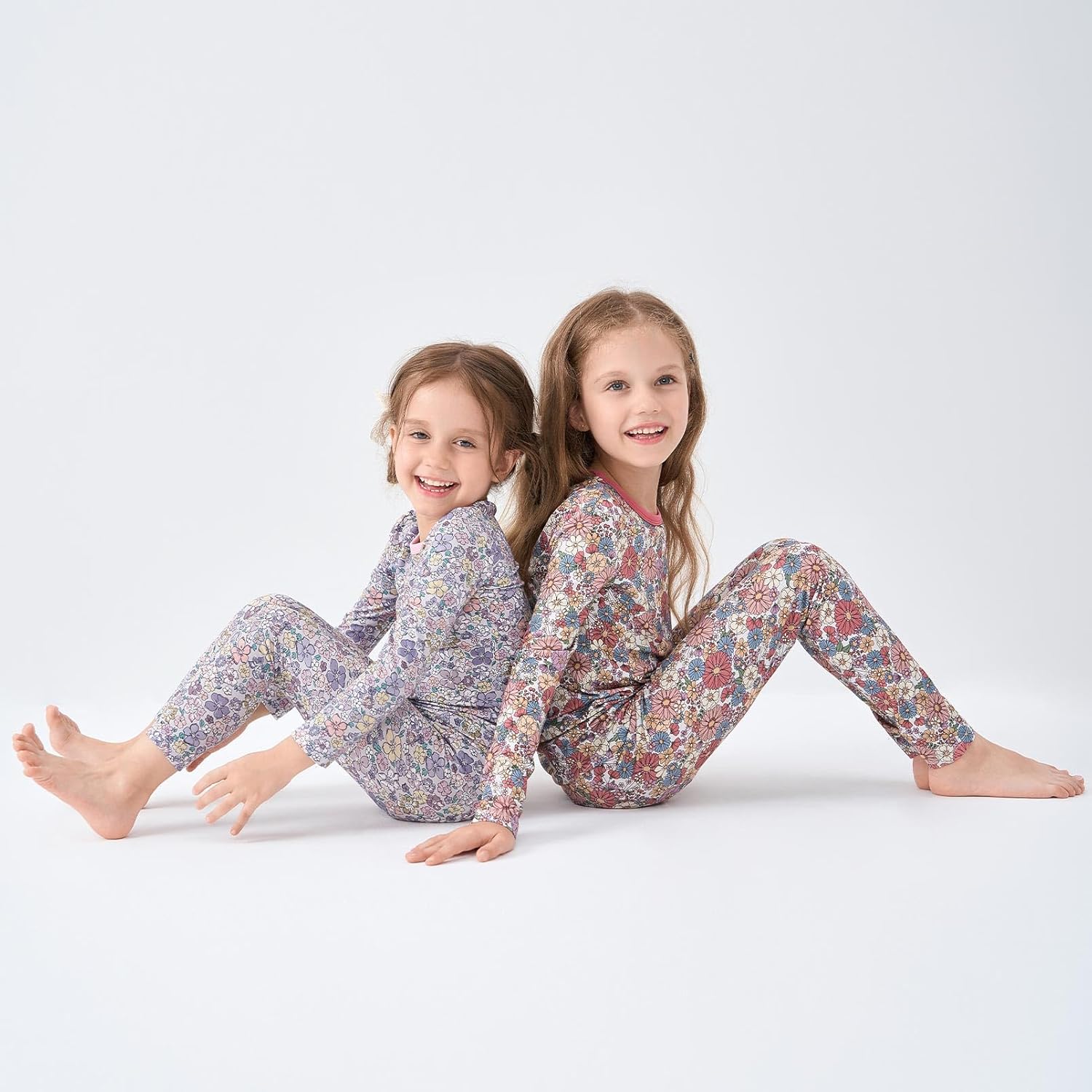 pureborn Baby Toddler Kids Viscose from Bamboo Pajamas Set Pjs 2pcs 18M-8Y - Image 4
