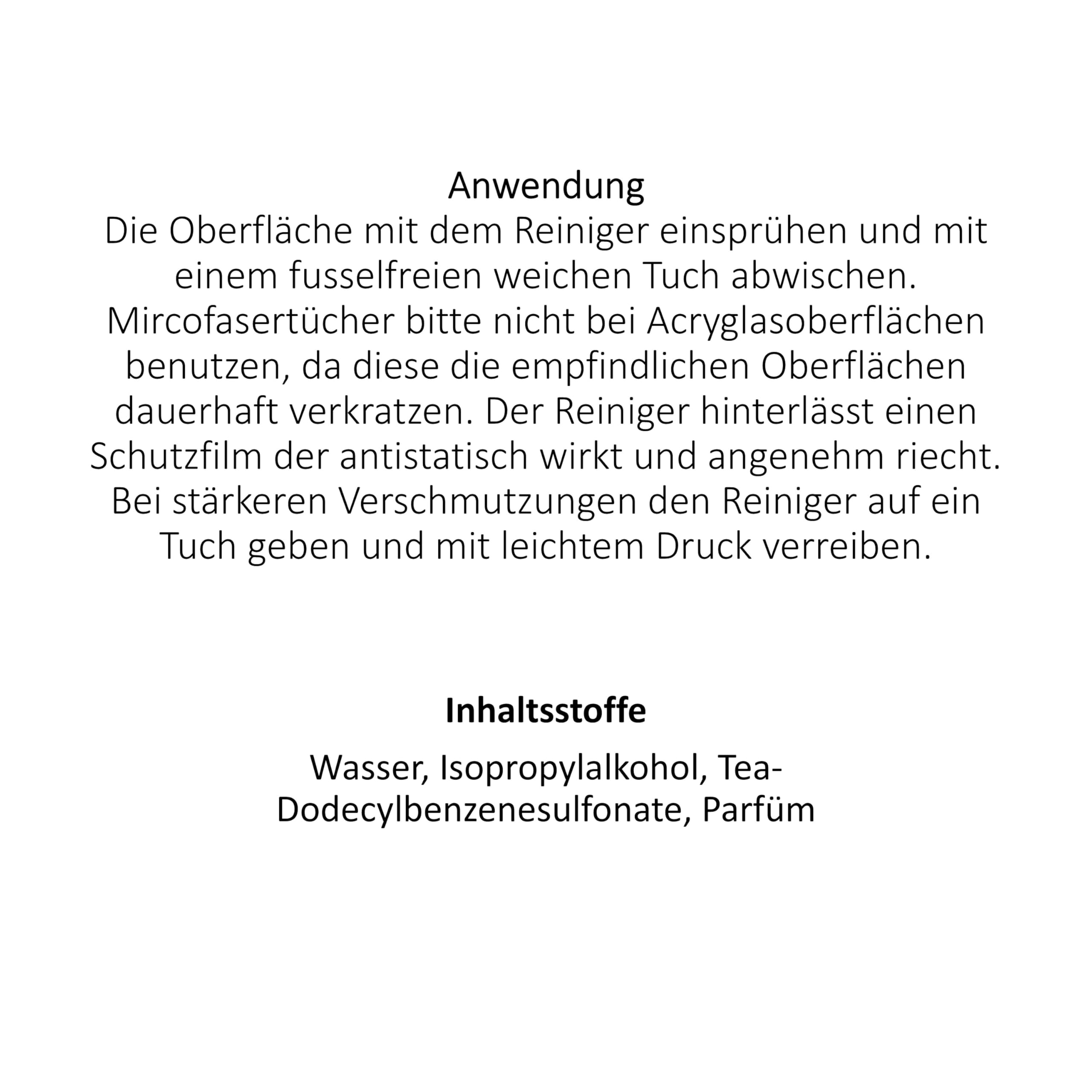 Antistatischer Kunststoff Reiniger und Pfleger 10L Kanister von Burnus Care