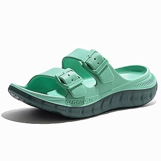 GLOBALWIN Recovery Slides For Women Mia Comfortable Sandals With Arch Support Indoor Outdoor Cloud Slippers Reduce Stress on Feet Lightweight - Amazon product rated Grade A