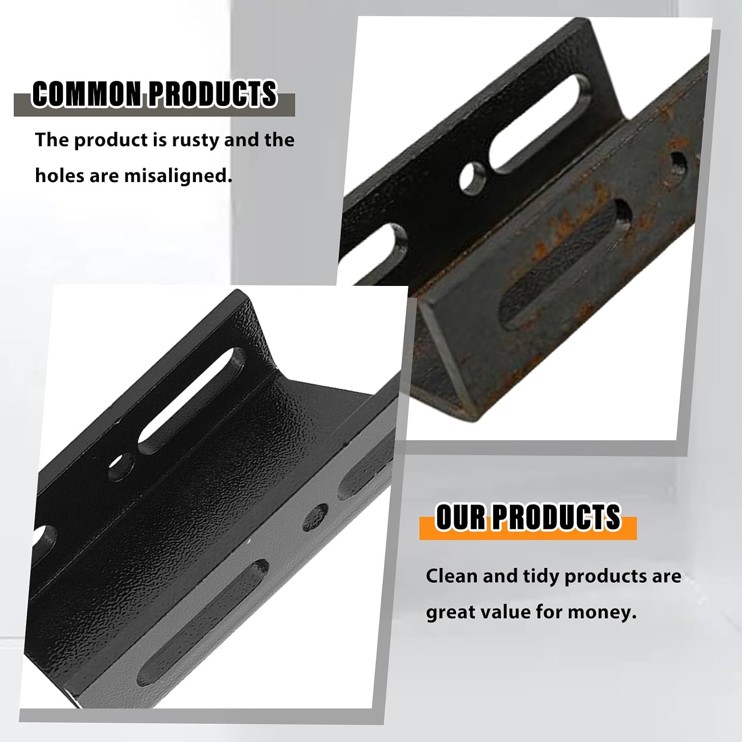 RULLINE Front Sway Bar Drop Brackets Compatible with 1967-1987 Chevy GMC C10 K10 Trucks, Black Steel Suspension Mounting Brackets