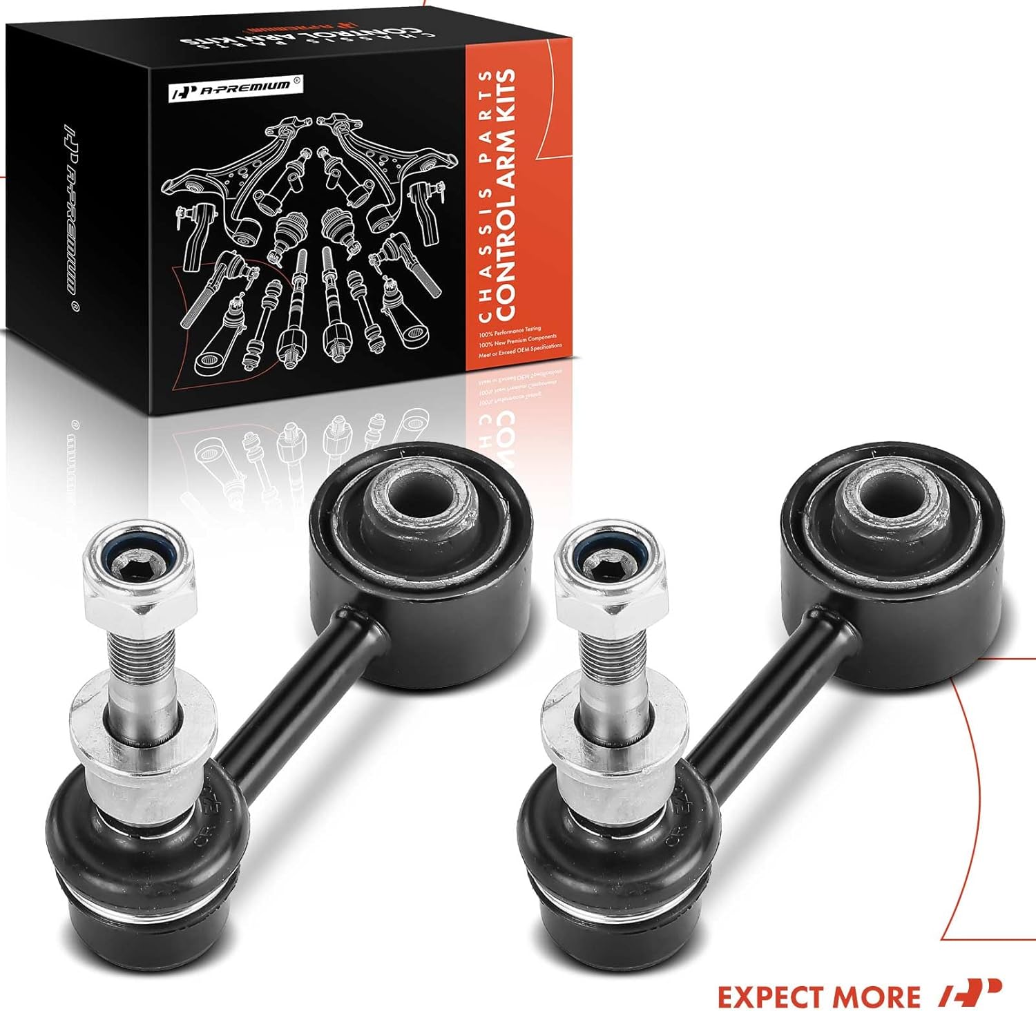 A-Premium 2 x Rear Sway Bar Links Stabilizer Bar Links, Compatible with Toyota Camry 2018-2023, Corolla 2019-2023, Prius, Avalon, C-HR, Prius AWD-e, Prius Prime & Lexus ES300h, ES350, UX200, UX250h