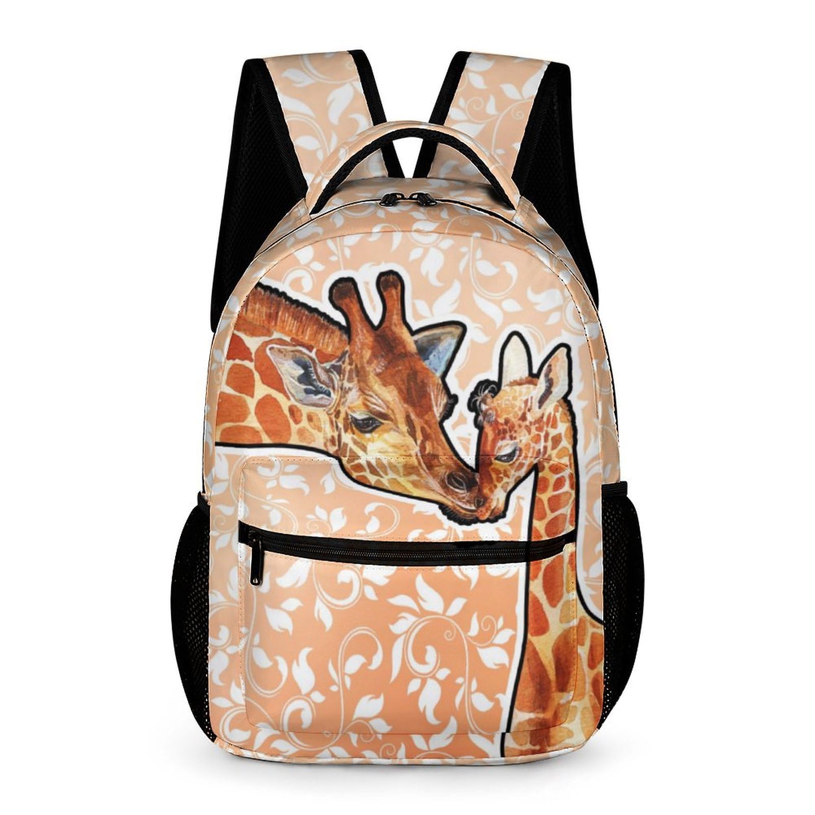 Giraffe Print Backpack For Kids - 16 Inch Cute School Bookbag With Adjustable Straps, Large Capacity - View #12