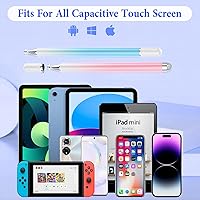 Vista 6 de Lápiz capacitivo magnético de 2 en 1 con disco para pantallas táctiles, compatible con iPhone/iPad/Android/Microsoft/Surface y todas las pantallas