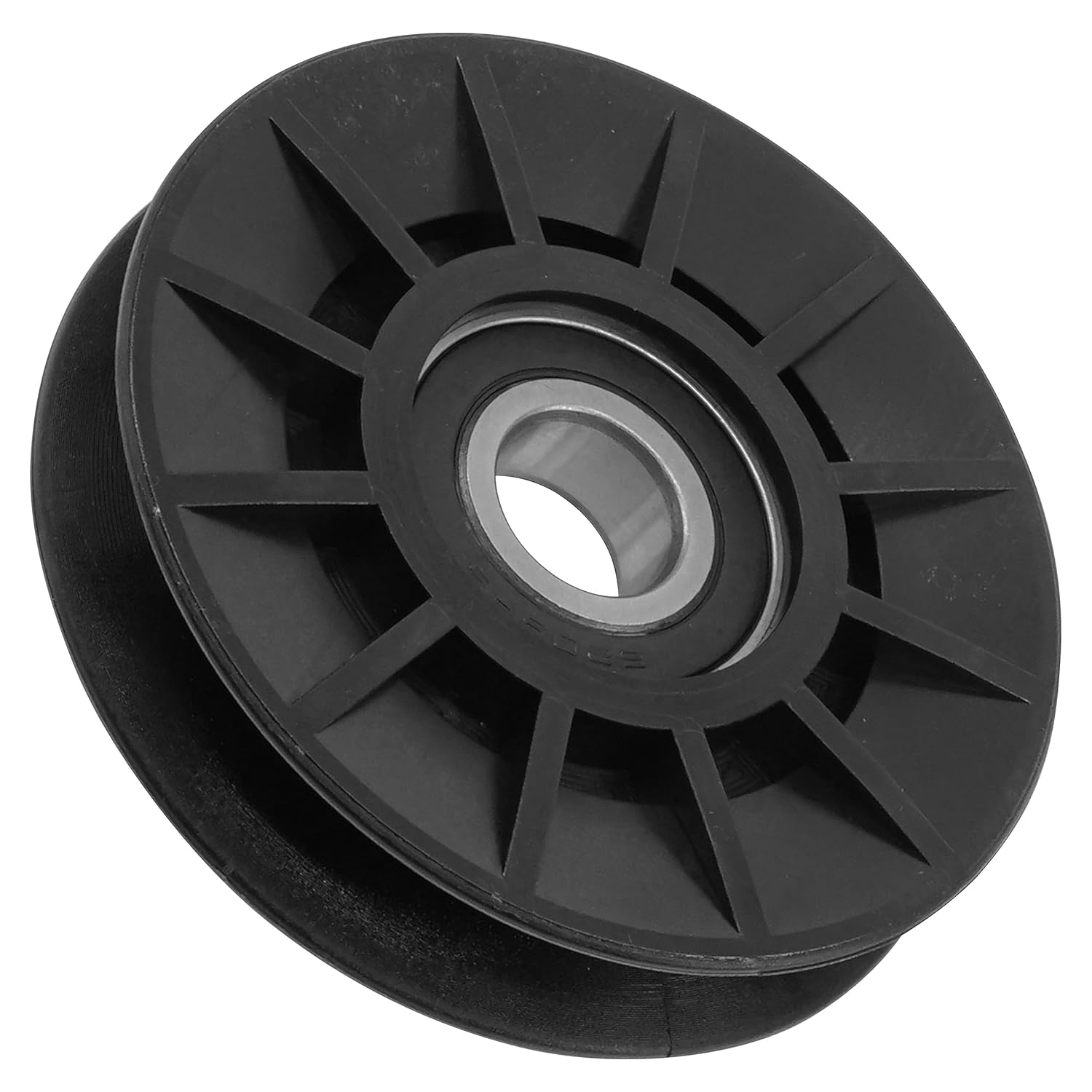 Caltric 756-05024 Deck V-Idler Pulley Compatible with Craftsman Compatible with MTD Compatible with Cub Cadet Compatible with Troy-Bilt